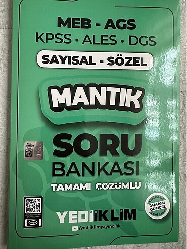 MEB Ags sayısal sözel mantık soru bankası