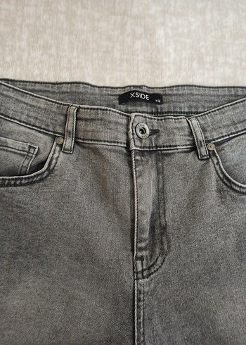 Gri Mini Denim Erkek Şort - Görsel 2