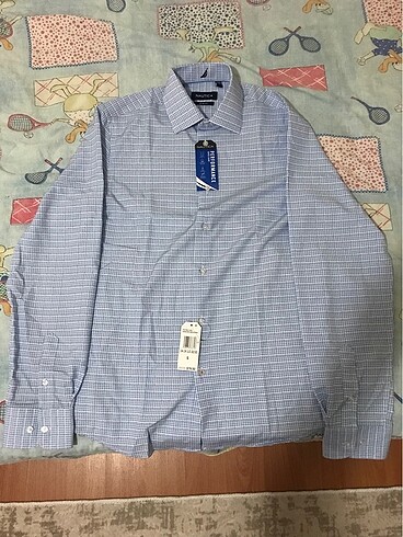 Nautica Mavi Slim Fit Uzun Kollu Gömlek - Görsel 4