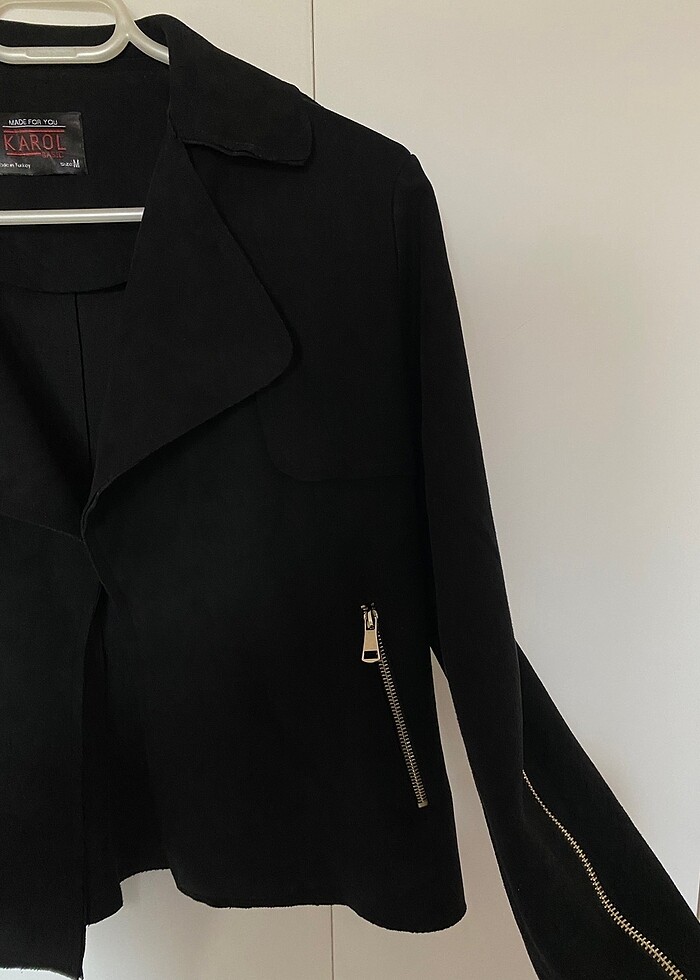 Kadife Siyah Ceket - Görsel 2