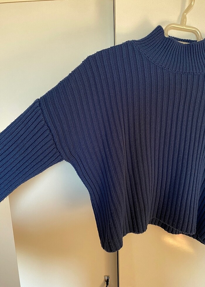 Mavi Crop Kazak - Görsel 2