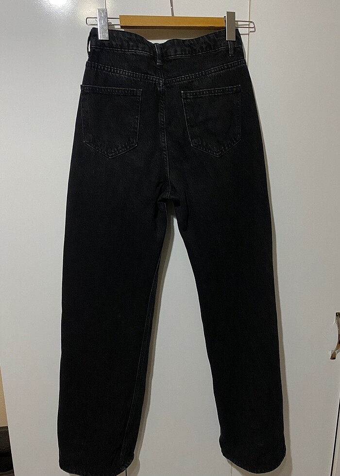 Siyah Yüksek Bel Jean - Görsel 3