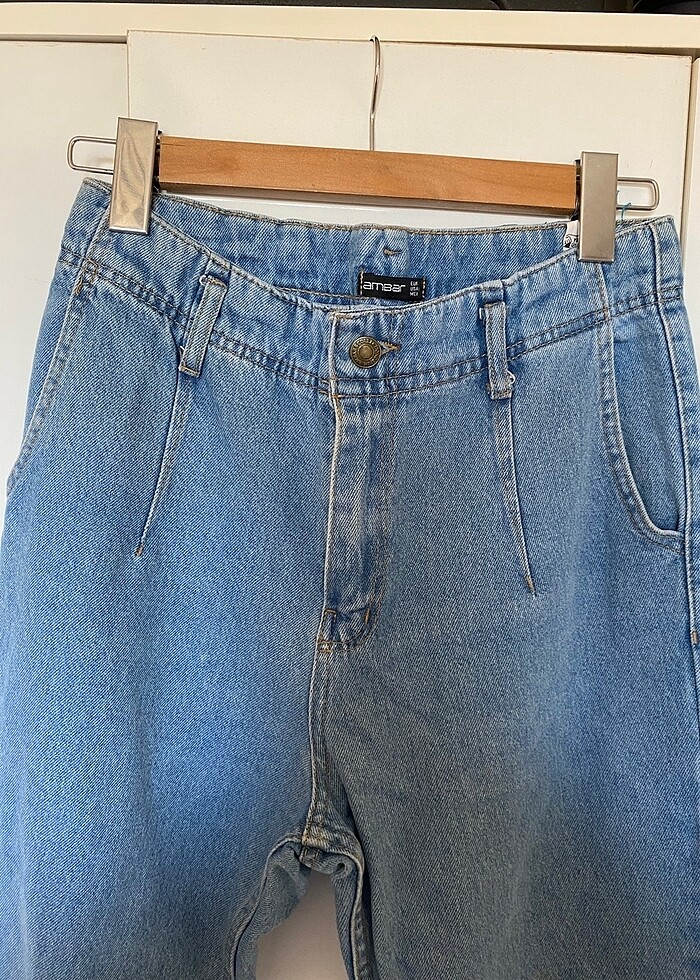 Yüksek Bel Mom Jean - Görsel 2