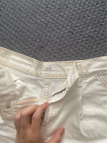 Colin's bej kot şort jean