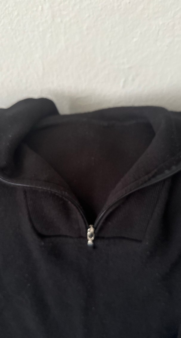 Fermuarlı Siyah Erkek Polar Sweatshirt - Görsel 3