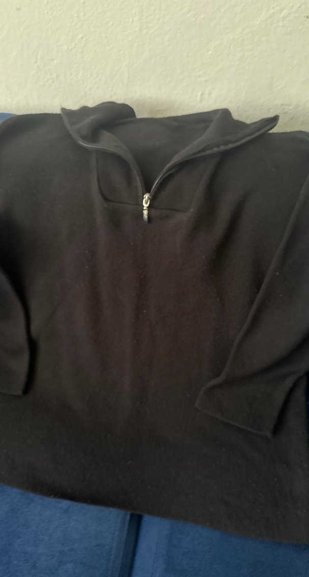 Fermuarlı Siyah Erkek Polar Sweatshirt - Görsel 4