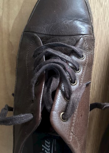 Kahverengi Deri Erkek Klasik Ayakkabı - Görsel 9