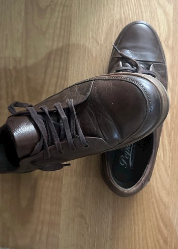 Kahverengi Deri Erkek Klasik Ayakkabı - Görsel 6