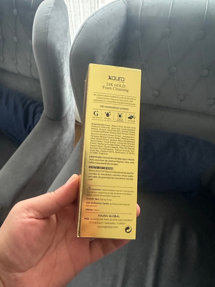 24K Altın Parlak temizleyici köpük - Görsel 5