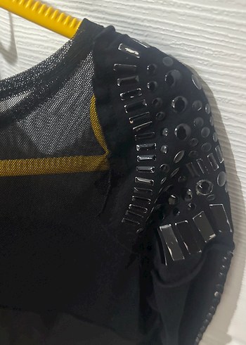 Siyah Dantel Detaylı Uzun Kollu Gotik Bluz - Görsel 8