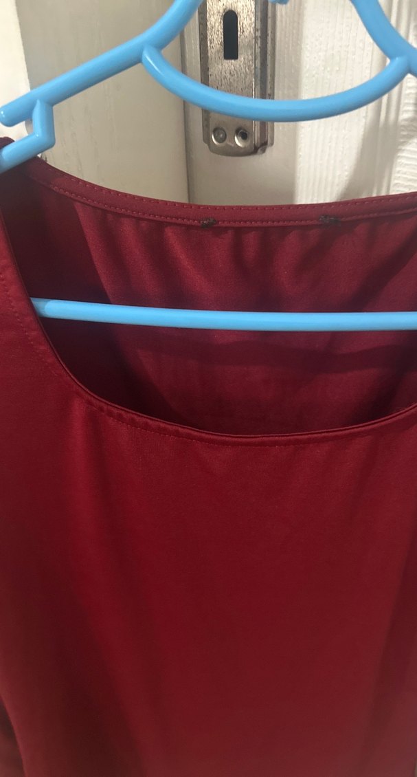 Bordo Gotik Uzun Kollu Kadın Bluz - Görsel 3