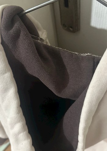 Kadın  Beyaz Fermuarlı Streetwear Ceket - Görsel 6