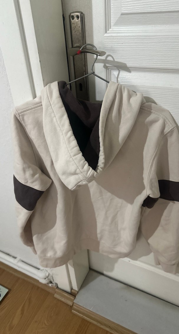 Kadın  Beyaz Fermuarlı Streetwear Ceket - Görsel 5