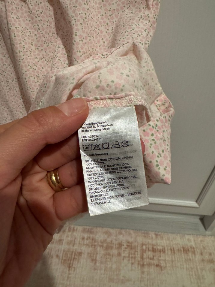 H&M Kız Çocuk Çiçek Desenli Elbise - Görsel 5