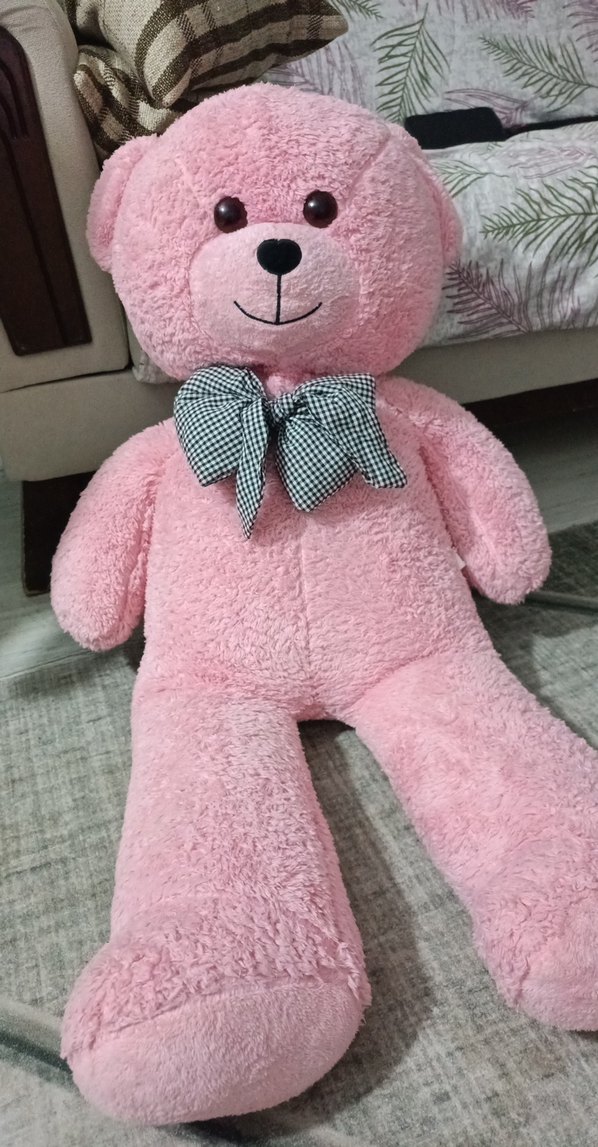 Pembe Peluş Ayıcık Oyuncak - Görsel 2