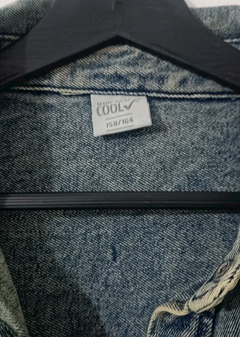 Düğmeli Kadın Denim kot Ceket - Görsel 5