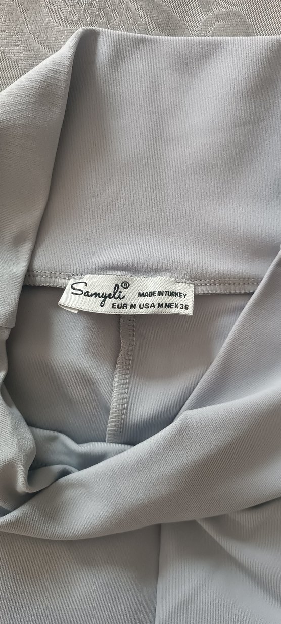 Bej Midi Kumaş Pantolon, Yırtmaçlı, Regular Fit - Görsel 4