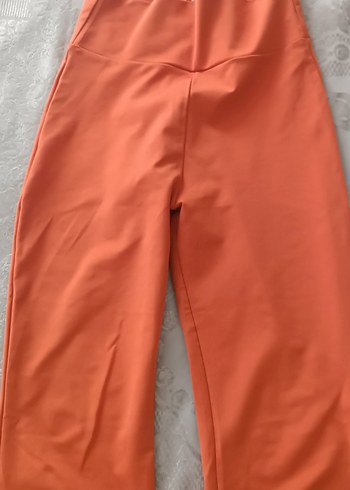 Turuncu Kadın Midi Kumaş Pantolon - Görsel 2