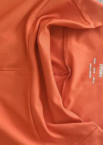 Turuncu Kadın Midi Kumaş Pantolon - Görsel 3