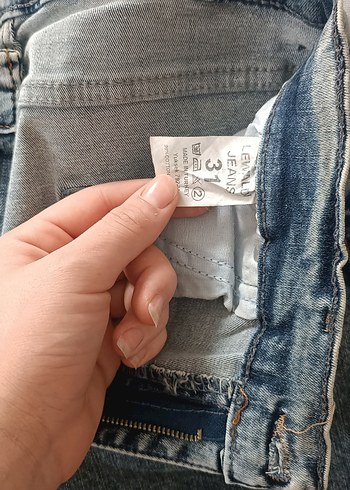 Gri Düğmeli Midi Boy Sıkı Kadın Kot Pantolon - Görsel 3