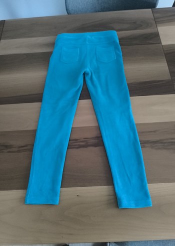 Kız Çocuk Mavi Sıkı Kesim Tayt - Görsel 4