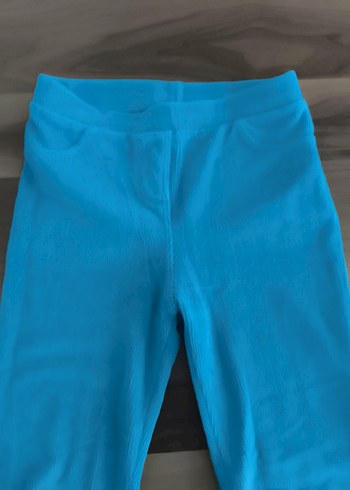 Kız Çocuk Mavi Sıkı Kesim Tayt - Görsel 2