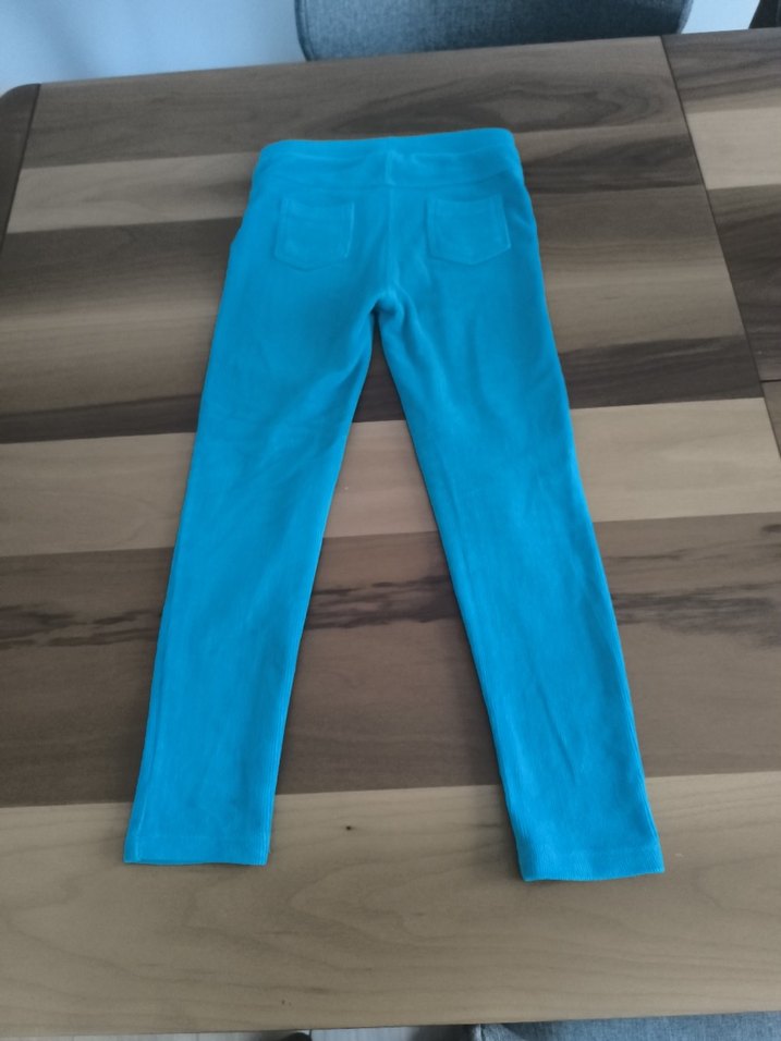 Kız Çocuk Mavi Sıkı Kesim Tayt - Görsel 4