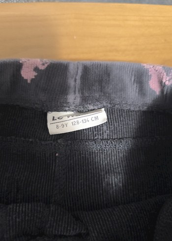 Kız Çocuk Gri Batik Desenli Denim Tayt - Görsel 4