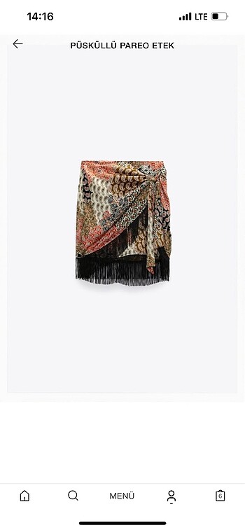 Zara mini etek