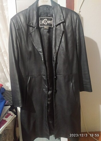 Diğer Orjinal siyah deri ceket