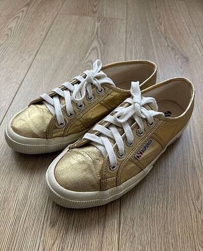 Gold Superga Sneakers