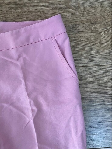s Beden pembe Renk Kasha Design Kumaş Pantolon