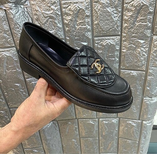 38 Beden siyah Renk Chanel Loafer