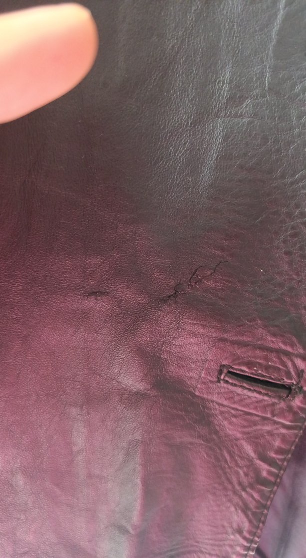 Düğmeli Siyah Deri Kadın Ceket - Görsel 3