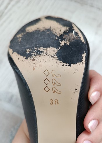 Kadın Siyah Stiletto Topuklu Klasik Ayakkabı - Görsel 3