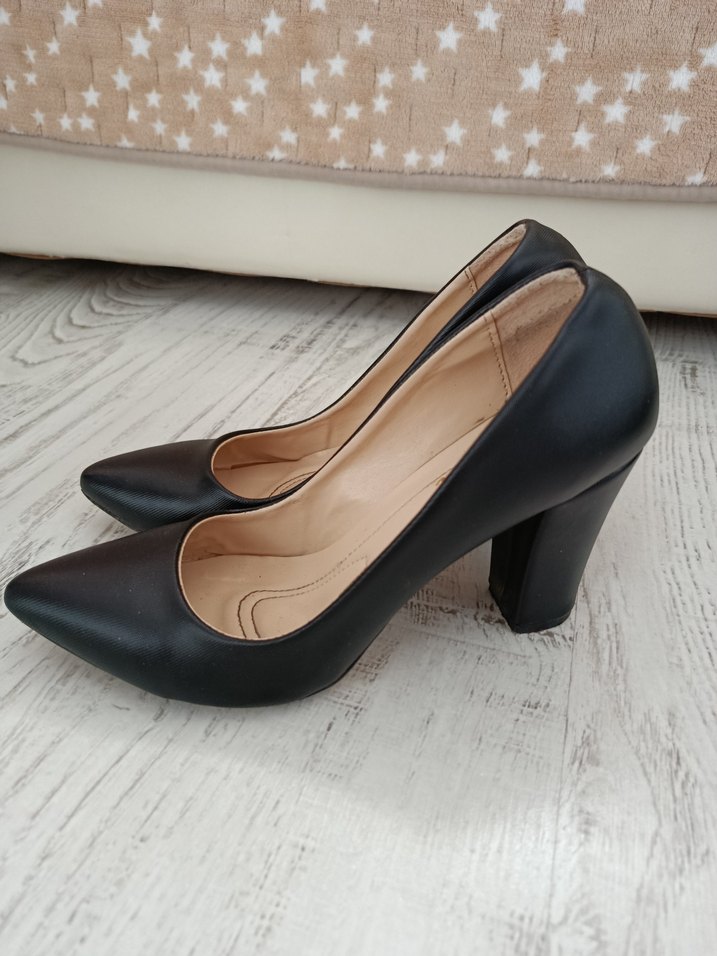 Kadın Siyah Stiletto Topuklu Klasik Ayakkabı - Görsel 2