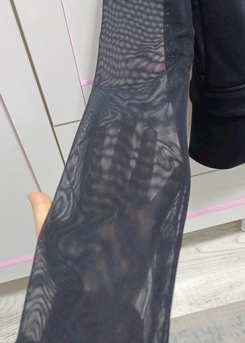 Düğmeli siyah Kadın Blazer - Görsel 3