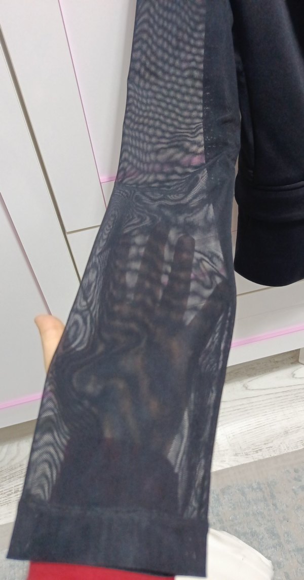 Düğmeli siyah Kadın Blazer - Görsel 3