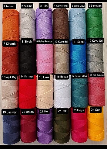 Polyester Makrome İpi Çanta ipi