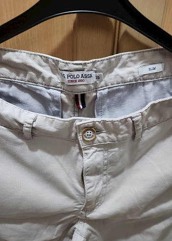 33 Beden beyaz Renk Us.polo assn Rahat Kesim Erkek Pantolon