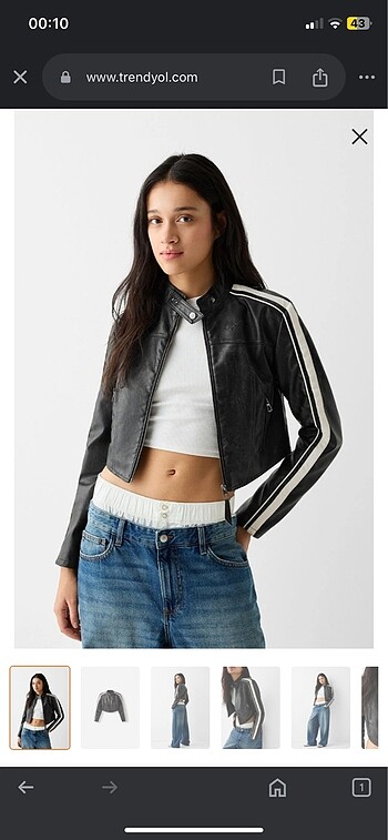 bershka deri ceket