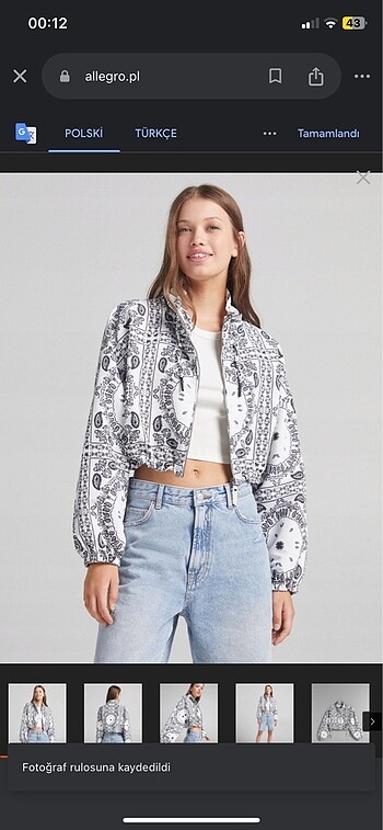 Bershka bershka crop ceket