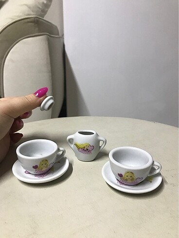  Beden Renk Barbie çay takımı
