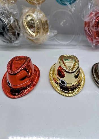 Renkli Mini Kovboy Şapka Çakmak - Görsel 3