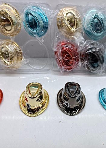 Renkli Mini Kovboy Şapka Çakmak - Görsel 2