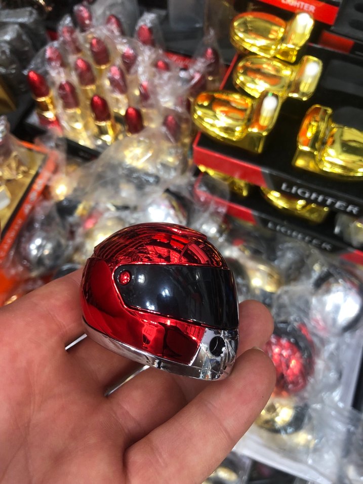 Renkli Motosiklet Kask Çakmak - Görsel 5