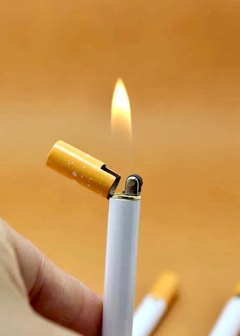 Beyaz Yüksek Kaliteli Sigara Çakmak Modeli - Görsel 2