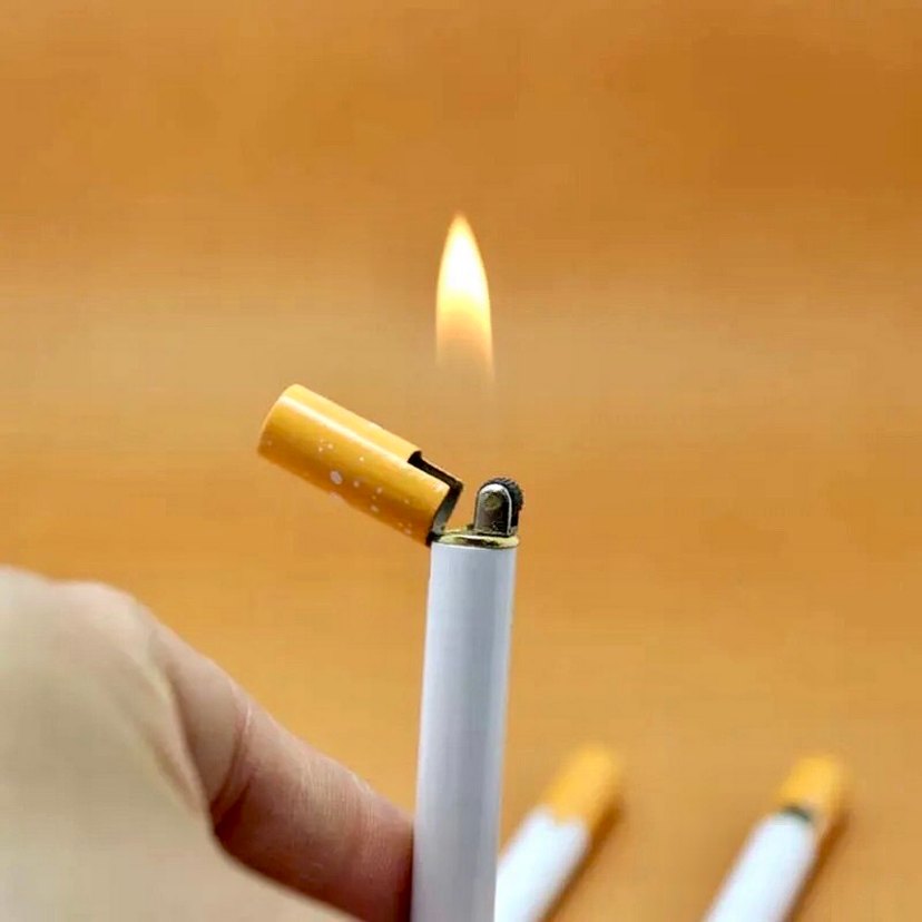 Beyaz Yüksek Kaliteli Sigara Çakmak Modeli - Görsel 2