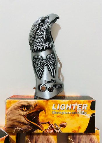 Gri Kartal Desenli Erkek Çakı Çakmak - Görsel 8