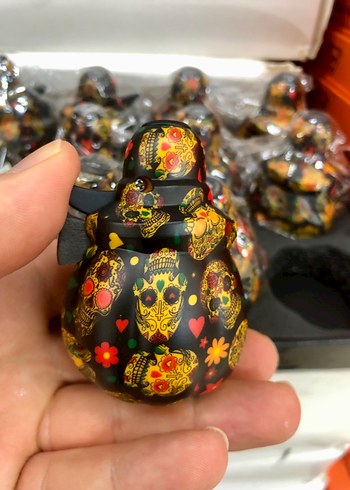 Kafatası Desenli Çok Renkli Figürin Çakmak Sesli - Görsel 2